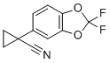 1-(2,2-Difluorobenzo[D][1,3]dioxol-5-YL)cyclopropanecarbonitrile molecular structure (CAS 862574-87-6)