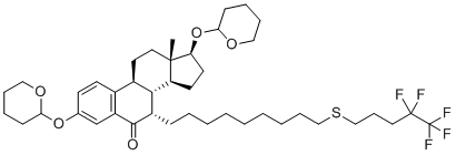 S-Deoxo-3,17|A-bis-(O-tetrahydro-2H-pyran-2-yl)-6-oxo-fulvestrant molecular structure (CAS 862700-70-7)