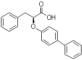 structure of CAS# 862901-87-9, (alphaS)-alpha-([1,1'-Biphenyl]-4-yloxy)benzenepropanoic acid;LT 175