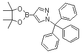结构式 CAS# 863238-73-7, 1-三苯甲基-1H-吡唑-4-硼酸频哪醇酯