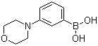 3-吗啉苯硼酸分子结构 (CAS 863377-22-4)
