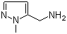 1-Methyl-1H-pyrazole-5-methanamine molecular structure (CAS 863548-52-1)
