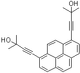 4,4'-(1,8-Pyrenediyl)bis[2-methyl-3-butyn-2-ol] molecular structure (CAS 863643-48-5)