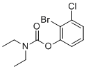 2-Bromo-3-chlorophenyl N,N-diethylcarbamate molecular structure (CAS 863870-78-4)