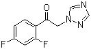 2'4'-二氟-2-[1-(1H-1,2,4-三唑基)]苯乙酮分子结构 (CAS 86404-63-9)
