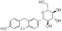 (1S)-1,5-Anhydro-1-C-[4-chloro-3-[(4-hydroxyphenyl)methyl]phenyl]-D-glucitol molecular structure (CAS 864070-37-1)