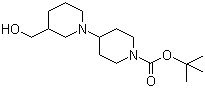 tert-Butyl 4-(3-(hydroxymethyl)piperidin-1-yl)piperidine-1-carboxylate molecular structure (CAS 864293-17-4)