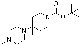 结构式 CAS# 864369-94-8, 4-甲基-4-(4-甲基-1-哌嗪基)-1-哌啶羧酸叔丁酯