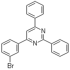 structure of CAS# 864377-28-6, 4-(3-Bromophenyl)-2,6-diphenylpyrimidine