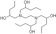 N,N,N',N'-Tetrakis(2-hydroxypentyl)ethylenediamine molecular structure (CAS 86443-82-5)