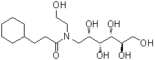 1-[(3-Cyclohexyl-1-oxopropyl)(2-hydroxyethyl)amino]-1-deoxy-D-glucitol molecular structure (CAS 864434-14-0)