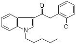 2-(2-Chlorophenyl)-1-(1-pentyl-1H-indol-3-yl)ethanone molecular structure (CAS 864445-54-5)