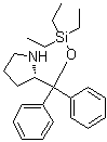 (2S)-2-[Diphenyl(triethylsiloxy)methyl]pyrrolidine molecular structure (CAS 864466-70-6)
