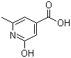 2-Hydroxy-6-methylisonicotinic acid molecular structure (CAS 86454-13-9)