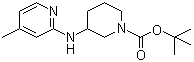 3-[(4-Methyl-2-pyridinyl)amino]-1-piperidinecarboxylic acid tert-butyl ester molecular structure (CAS 864685-00-7)