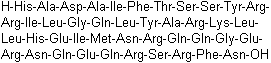 Rat hypothalamic growth hormone-releasing factor(1-43) molecular structure (CAS 86472-71-1)