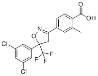4-(5-(3,5-Dichlorophenyl)-5-(trifluoromethyl)-4,5-dihydroisoxazol-3-yl)-2-methylbenzoic acid molecular structure (CAS 864725-62-2)