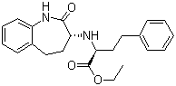 alpha-[(2,3,4,5-Tetrahydro-2-oxo-1H-1-benzazepin-3-yl)amino]benzenebutanoic acid ethyl ester molecular structure (CAS 86499-39-0)