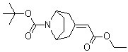 structure of CAS# 865106-60-1, 3-[(Ethoxycarbonyl)methylene]-8-azabicyclo[3.2.1]octane-8-carboxylic acid tert-butyl ester