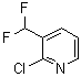 structure of CAS# 865663-96-3, 2-Chloro-3-(difluoromethyl)pyridine