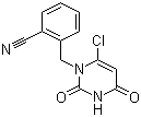 2-((6-Chloro-2,4-dioxo-3,4-dihydro-2H-pyrimidin-1-yl)methyl)benzonitrile molecular structure (CAS 865758-95-8)