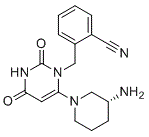 structure of CAS# 865758-98-1, Alogliptin Impurity 17;Alogliptin metabolite M-I; 2-[[6-[(3R)-3-aminopiperidin-1-yl]-2,4-dioxopyrimidin-1-yl]methyl]benzonitrile