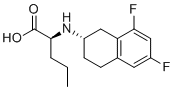 N-[(2S)-6,8-difluoro-1,2,3,4-tetrahydro-2-naphthalenyl]-L-Norvaline molecular structure (CAS 865774-79-4)