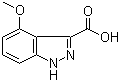 4-Methoxyindazole-3-carboxylic acid molecular structure (CAS 865887-02-1)