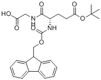 structure of CAS# 866044-63-5, Fmoc-Glu(OtBu)-Gly-OH;2-[[(2S)-2-(9H-fluoren-9-ylmethoxycarbonylamino)-5-[(2-methylpropan-2-yl)oxy]-5-oxopentanoyl]amino]acetic acid