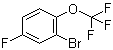 structure of CAS# 866633-25-2, 2-Bromo-4-fluoro-1-(trifluoromethoxy)benzene;2-(Trifluoromethoxy)-5-fluoro-1-bromobenzene; 3-Bromo-4-trifluoromethoxy-fluorobenzene
