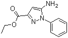 Ethyl 5-amino-1-phenyl-1H-pyrazole-3-carboxylate molecular structure (CAS 866837-96-9)
