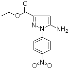 5-Amino-1-(4-nitrophenyl)-1H-pyrazole-3-carboxylic acid ethyl ester molecular structure (CAS 866838-08-6)