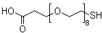 1-Mercapto-3,6,9,12,15,18,21,24-octaoxaheptacosan-27-oic acid molecular structure (CAS 866889-02-3)