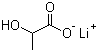structure of CAS# 867-55-0, Lithium lactate;Lactic acid monolithium salt; 2-Hydroxy-propanoic acid monolithium salt (9CI); Lithium 2-hydroxypropionate; Lithium DL-lactate; Lithium alpha-hydroxypropionate