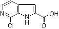 结构式 CAS# 867034-08-0, 7-氯-1H-吡咯并[2,3-c]吡啶-2-羧酸