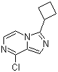 8-Chloro-3-cyclobutylimidazo[1,5-a]pyrazine molecular structure (CAS 867166-09-4)