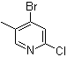 4-溴-2-氯-5-甲基吡啶分子结构 (CAS 867279-13-8)