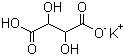 结构式 CAS# 868-14-4, 酒石酸氢钾