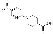 1-(5-硝基吡啶-2-基)哌啶-4-甲酸分子结构 (CAS 868077-44-5)