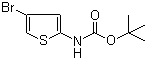 tert-Butyl (4-bromothiophen-2-yl)carbamate molecular structure (CAS 868387-45-5)