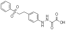 Ethanedioic acid 1-[2-[4-[2-(phenylsulfonyl)ethyl]phenyl]hydrazide] molecular structure (CAS 868618-78-4)