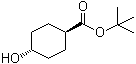结构式 CAS# 869193-57-7, 反式-4-羟基环己烷羧酸叔丁酯