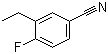 3-乙基-4-氟苯甲腈分子结构 (CAS 869299-63-8)