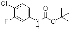 结构式 CAS# 869299-68-3, (4-氯-3-氟苯基)氨基甲酸叔丁酯