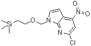 6-Chloro-4-nitro-1-[[2-(trimethylsilyl)ethoxy]methyl]-1H-pyrrolo[2,3-b]pyridine molecular structure (CAS 869335-22-8)