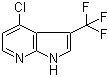 结构式 CAS# 869335-75-1, 4-氯-3-(三氟甲基)-1H-吡咯并[2,3-b]吡啶
