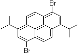 结构式 CAS# 869340-02-3, 1,6-二异丙基-3,8-二溴芘