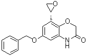8-(2R)-Oxiranyl-6-(phenylmethoxy)-2H-1,4-benzoxazin-3(4H)-one molecular structure (CAS 869478-12-6)