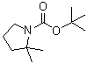 structure of CAS# 869527-80-0, 2,2-Dimethylpyrrolidine-1-carboxylic acid tert-butyl ester;tert-Butyl 2,2-dimethylpyrrolidine-1-carboxylate
