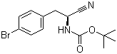 Boc-L-4-Bromophenylalaninenitrile molecular structure (CAS 869570-00-3)